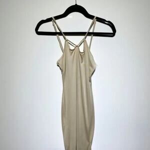 Womens Black Strap Spandex Evening Dress Size S‎